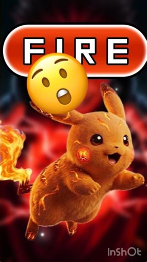 Pikachu Becomes Fire Type!? 3D Anime Fire Pikachu 🔥⚡ #Shorts”