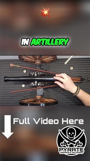 Historical Cannon Loading: Clearing the Vent #shorts