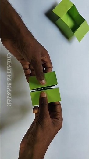 📦 Origami Transforming Box Tutorial – Easy & Fun! | DIY Folding Paper Box for Small Items ✨ #shorts