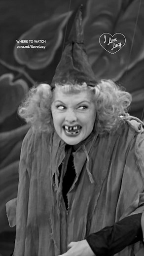 Lucy's a wicked witch! 🧹 #ilovelucy Now Streaming on #PlutoTV and Paramount | I Love Lucy