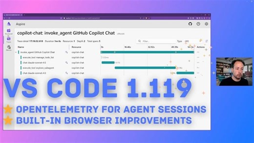 Visual Studio Code and GitHub Copilot - What's new in 1.119 | Fokko V.