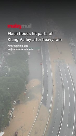 Heavy rain since 4pm today has triggered flash floods in several areas across the Klang Valley, disrupting traffic flow. A spokesperson for the Malaysian Highway Authority (LLM) said the agency received reports of flash flooding at KM48.0 of the Shah Alam Expressway (KESAS) heading from Kinrara towards Awan Besar, causing congestion stretching up to four kilometres since 4.27pm, according to national news agency Bernama. Flooding was also reported along the Kuchai Link towards the New Pantai Exp