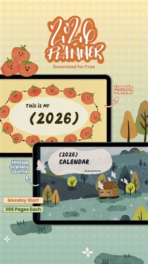 Introducing 3 more of our 2026 Planners, now available on the Notes+ app! ☀️