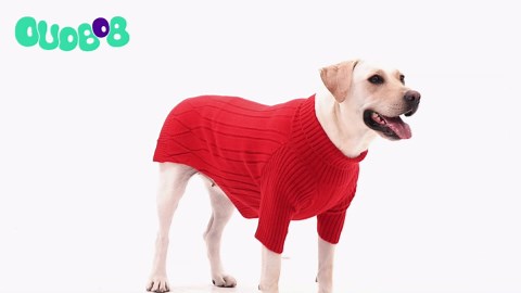 XXL Dog Sweaters for Extra Large Dogs, Warm Winter Fall Dog Sweaters for Dog Girls Boys, Turtleneck Dog Knitwear,Doggie Christmas Sweater,Pet Sweatshirt Clothes Outfit Knit Labrador (Brown XXL)