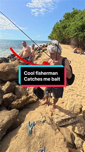 I met the coolest fisherman at the beach #fishing #fishingvideos | Fishing