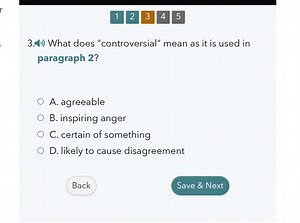 123453.(听) What does "controversial" mean as it is used in... | Filo