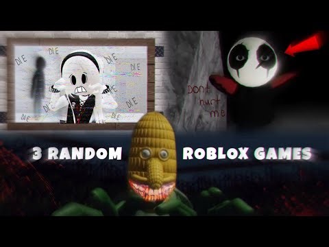 3 random roblox horror games