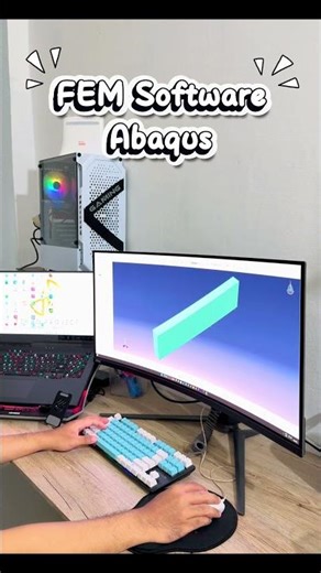 Abaqus...Finite Element Method #tekniksipil #engineering #abaqus