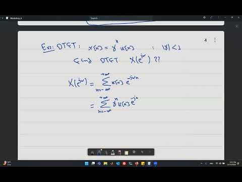 10.2 Example 1 for Discrete-Time Fourier Transform: Causal Exponential