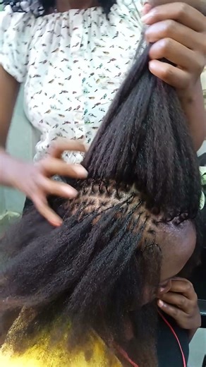 human hair step by step