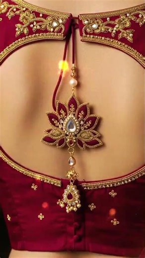 10 Creative Blouse Back Neck Design Ideas