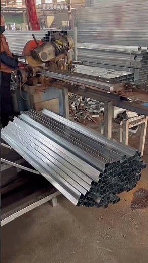 Galvanized Fence Post Processing Line | Steel Tube Cutting Factory | DB Fencing