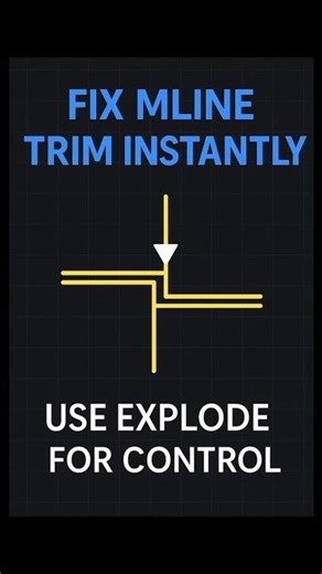 Draw Perfect Parallel Walls in One Command with MLINE #AutoCAD #tips