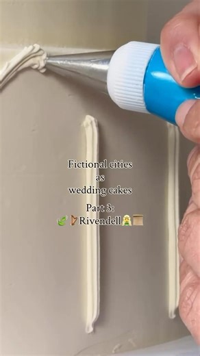 Rivendell 🍁📜 as a wedding cake #shorts #lotr #lordoftherings