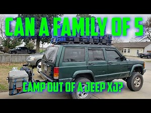 Jeep Cherokee XJ Family Camping Setup