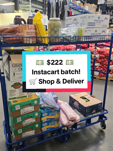 Instacart $222 Restaurant Depot Batch — Shop & Deliver Win