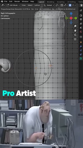 174K views · 3.7K reactions | 壘 Noob vs Pro: Punching Bag Animation in Blender! Noob tries to stretch mesh manually after the punch 勞 Pro just uses the Lattice Modifier – quick, clean, and realistic! 易  Animate like a pro in Blender with this simple modifier  DM for 3D animations  +923047314715  jaggustudioofficial@gmail.com #3d #3danimation #blender #blender3d #animation #punchingbag #jaggustudio | Jaggu Studio | Facebook