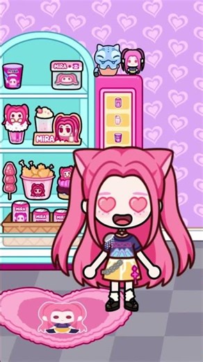 Demon Hunter Girls Eat & Transform! ✨🍰⚔️ Magic Power-Up! #MiaWorld #Shorts #kpopdemonhunters