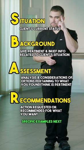 Nurse Mike from Simple Nursing on Instagram: "What is SBAR Report?樂 #sbar #sbarreport #nursing #nursingreport #nursingstudent #studentnurse #nurse #nursesoftiktok #nursingschool"