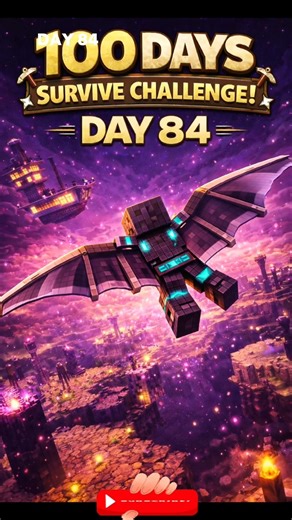 100 days in minecraft survival || #shorts