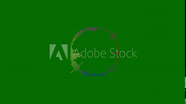 Abstract sound waves background with audio waveform spectrum animation in 4K, music equalizer rhythm lines, digital frequency visualizer, and dynamic sound wave motion on a black screen effect