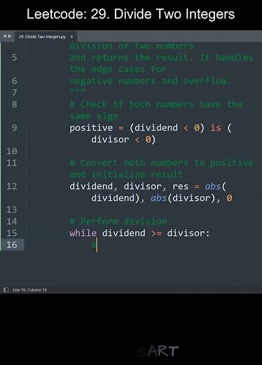 Leetcode 29. Divide Two Integers in Python | Python Leetcode | Python Coding Tutorial | Python ASMR