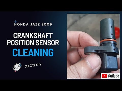Finding and Cleaning Crankshaft Position Sensor, Honda Jazz 2009 1.5GE