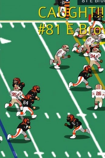1989 Bengals vs 49ers (highlight) Eddie Brown touchdown pass.
