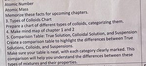 Question 1: Prepare a chart of different types of colloids, cat... | Filo