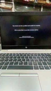 Your device ran into a problem and couldn’t be repair window 10 windows 11 black screen