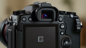 Back View of a Modern Mirrorless Digital Camera | Premium Stock Video Footage
