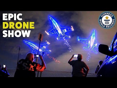 Amazing Drone Display Sets Huge World Record - Guinness World Records