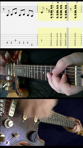 Guitar Tab Mary Had A Little Lamb by Stevie Ray Vaughan #srv #guitarriffs #guitar #guitartabs #howto