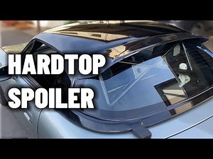 How to install HARDTOP SPOILER on a Mazda Mx5 - Miata Mx5 NB Hardtop Spoiler | Tutorial