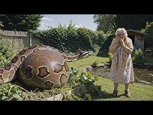 Grandma Finds Giant Snake In Garden With Woman Trapped Inside—Must Watch!