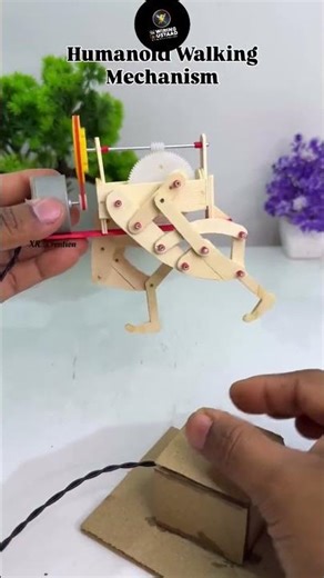 DIY Humanoid Walking Robot Mechanism #youtubegood#electric#diy#dcmotor#experiment