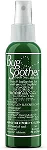Bug Soother Spray 2 oz - Natural Mosquito, Gnat and Insect Deterrent & Repellent with Essential Oils - DEET Free - Safe for Adults, Kids, Pets, & Environment - Made in USA
