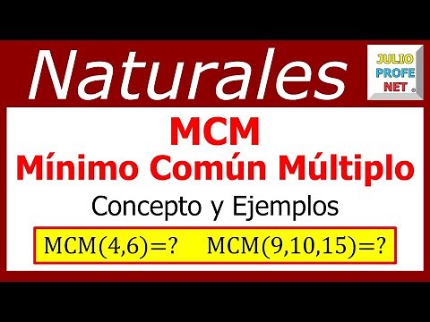 Mínimo común múltiplo: concepto y dos ejemplos #julioprofe