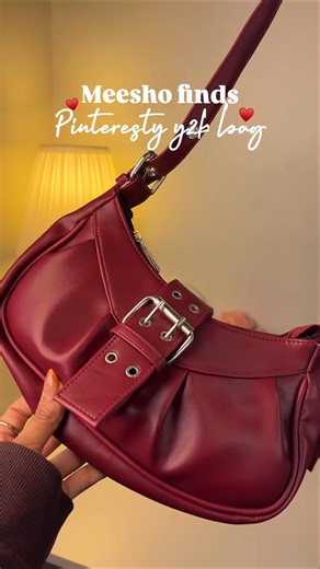 Pinteresty Y2K bag under budget 😍✨This Meesho find is TOO cute to miss 👜💖#shorts #meesho #trending
