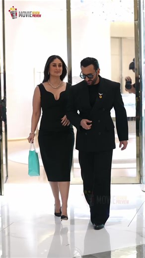 Movie Review Preview on Instagram: "Saif Ali Khan & Kareena Kapoor’s Stylish Hand-in-Hand Appearance #reels"