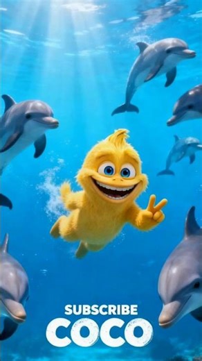 Smiling underwater with the dolphins 🌊🐬 #coco #UnderwaterVibes #OceanLife #SubscribeCoco