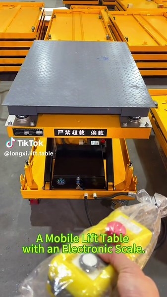 Mobile Lift Table with Electronic Scale Revolutionizes Work