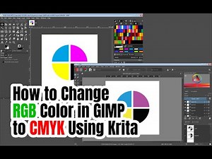 Cara Merubah/Convert RGB di GIMP ke CMYK di Krita
