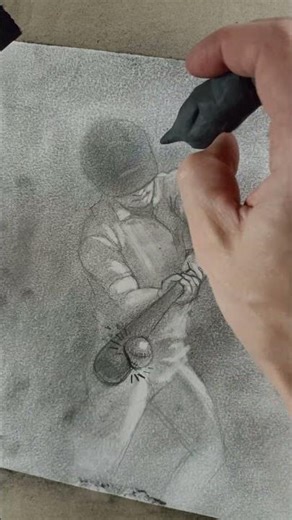 Baseball Player Drawing | Pencil Art ⚾