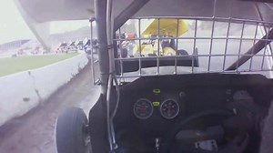 Hard Crash at Fonda Speedway in car view... driver was ok ! | Highline Racing
