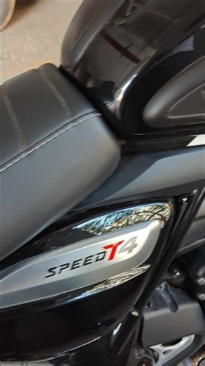 🔊 The Triumph Speed T4's exhaust note. 🏍️🔥 #triumphindia #triumphspeedt4 #supertwin