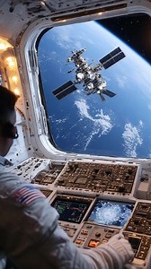 212K views · 3.5K reactions | An Astronaut’s View Approaching the Space Station Before Docking #space #science #earth #BOOMchallenge #NASA #hubble #JWST #SpaceX #science #fact #solarsystem #cosmos | Space AstroVision | Facebook