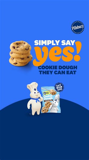 309K views | Pillsbury™ Cookie Dough is safe to eat. So, you can always say YES! to fun moments with the family. | Pillsbury | Facebook