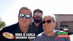 Hey, it’s Mike & Carla Morning Show letting you know the $10K Payday contest is back. Think of all the things you can do for $10,000! For more details go to 96.3 KKLZ or download the free KKLZ app for your chance to win! 👉 963kklz.com | 96.3 KKLZ