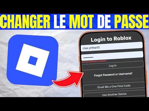 Comment Changer le Mot de Passe sur Roblox (2026) | Méthode Étape par Étape